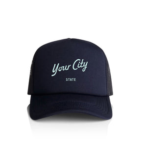 Customizable Script City Recycled Trucker Hat
