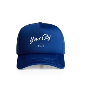 Customizable City Script Recycled Trucker Hat