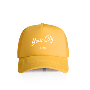 Customizable City Script Recycled Trucker Hat