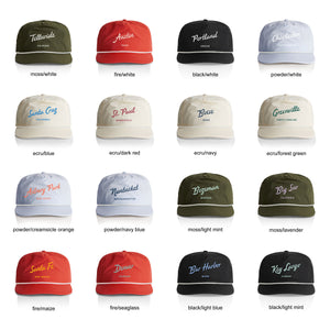 Customizable Script City Nylon Rope Hat