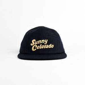 Sunny Colorado Five Panel Hat - navy