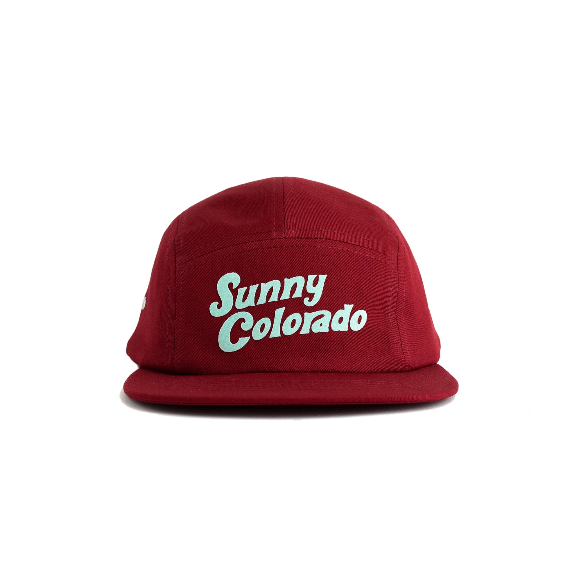 Sunny Colorado Five Panel Hat - cardinal