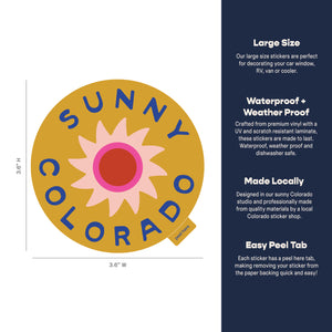 Sunny Colorado Large Sticker