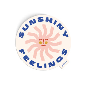 Sunshiny Feelings Sticker - pink