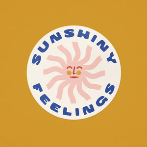 Sunshiny Feelings Sticker - pink