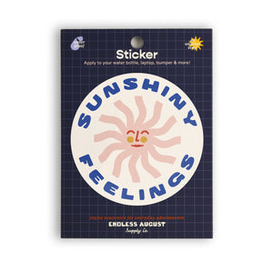 Sunshiny Feelings Sticker - pink