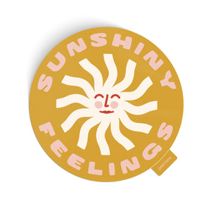 Sunshiny Feelings Sticker - yellow