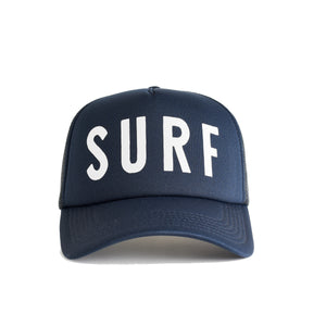 Surf Recycled Trucker Hat - navy