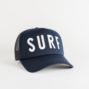 Surf Recycled Trucker Hat - navy