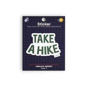 Take A Hike Sticker - green