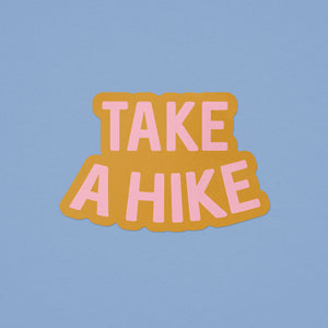 Take a Hike Sticker - orange