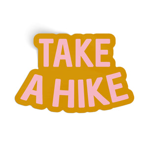 Take A Hike Sticker - orange