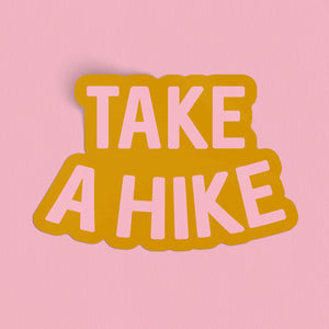 Take A Hike Sticker - orange