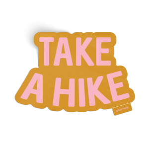 Take A Hike Sticker - orange