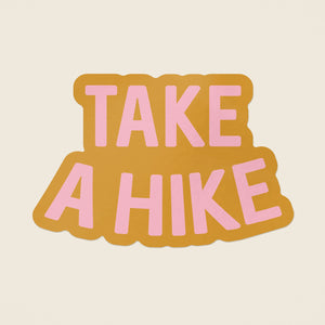 Take A Hike Sticker - orange