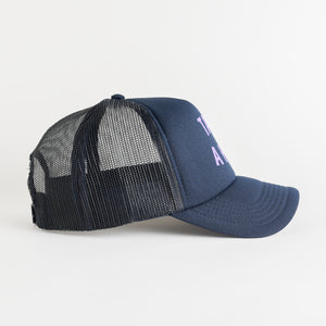 Take A Hike Recycled Trucker Hat - navy