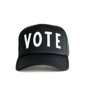 Vote Recycled Trucker Hat - black