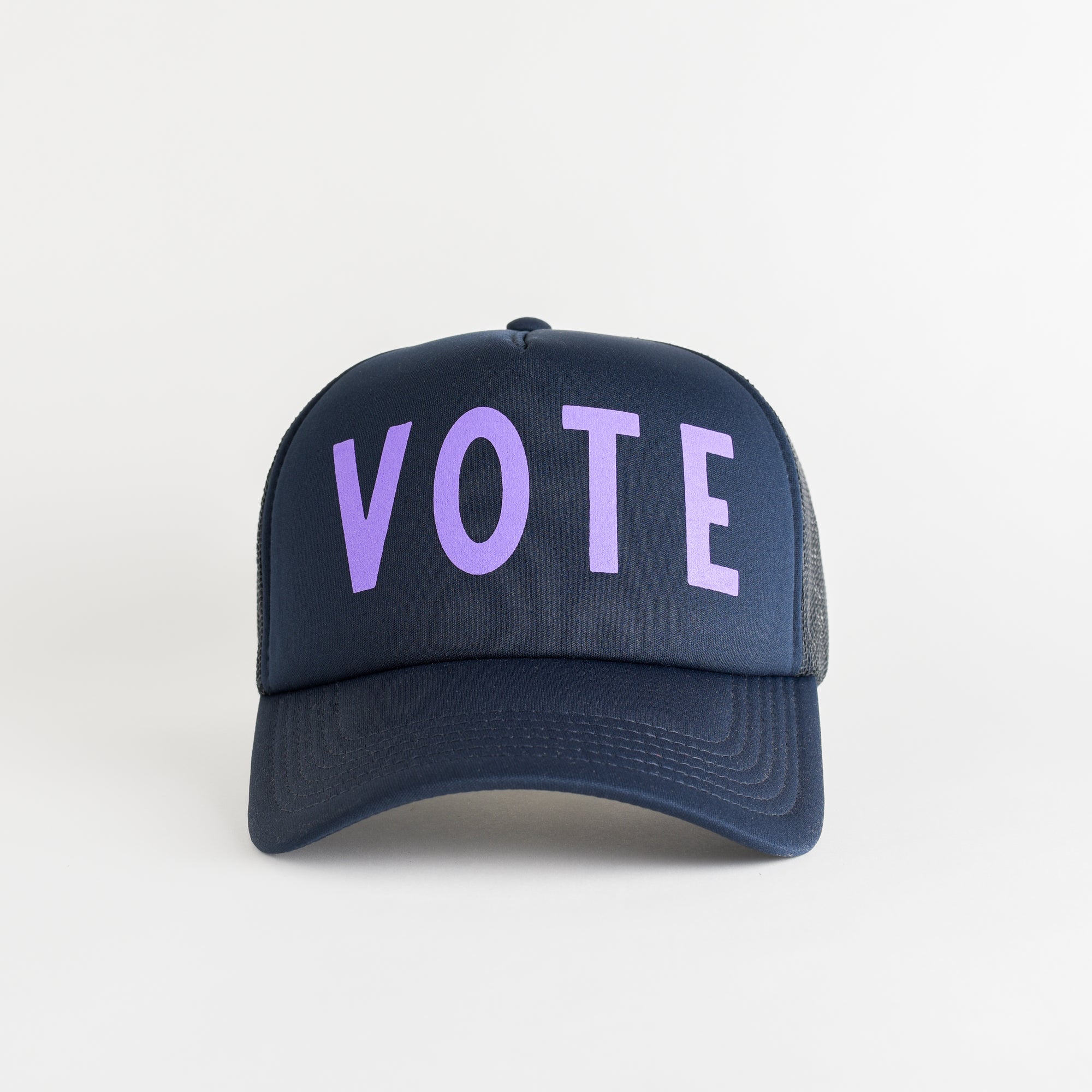 Vote Recycled Trucker Hat - navy