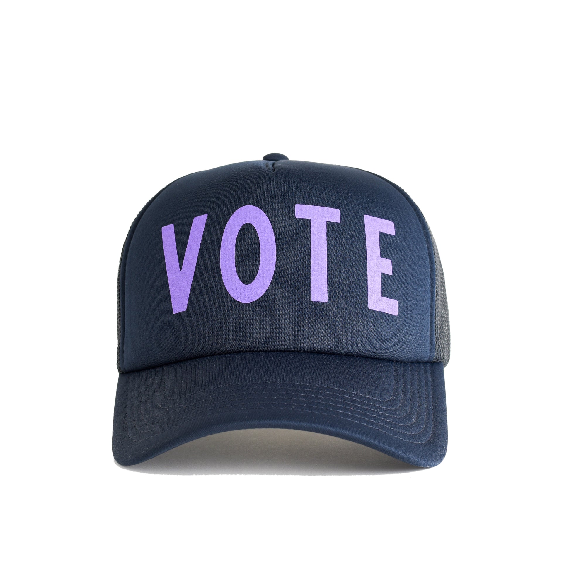 Vote Recycled Trucker Hat - navy