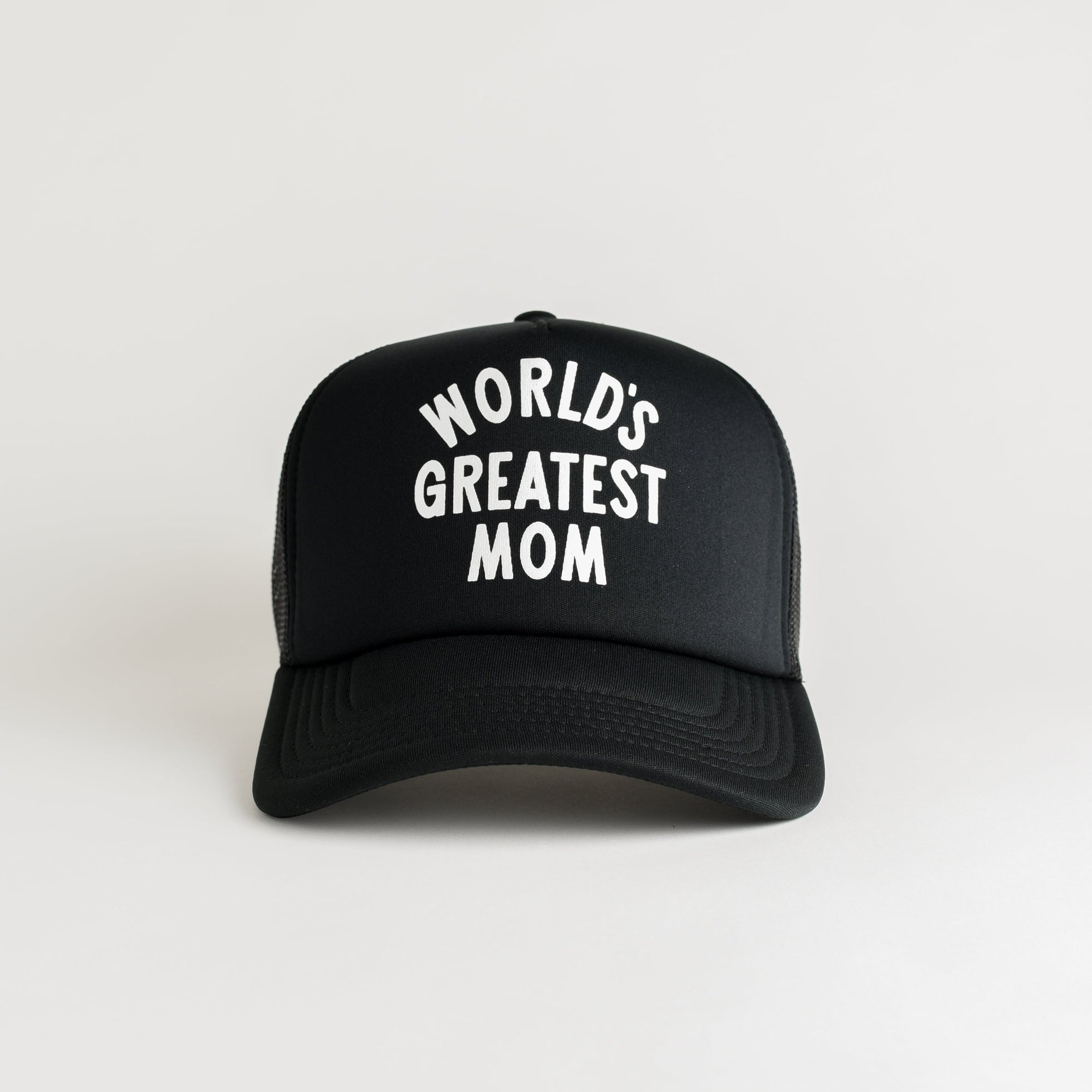 World's Greatest Mom Recycled Trucker Hat - black