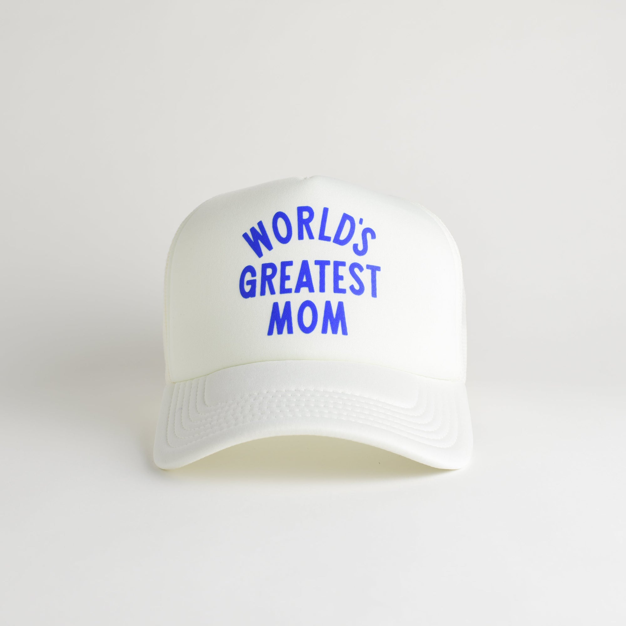 World's Greatest Mom Recycled Trucker Hat - ecru
