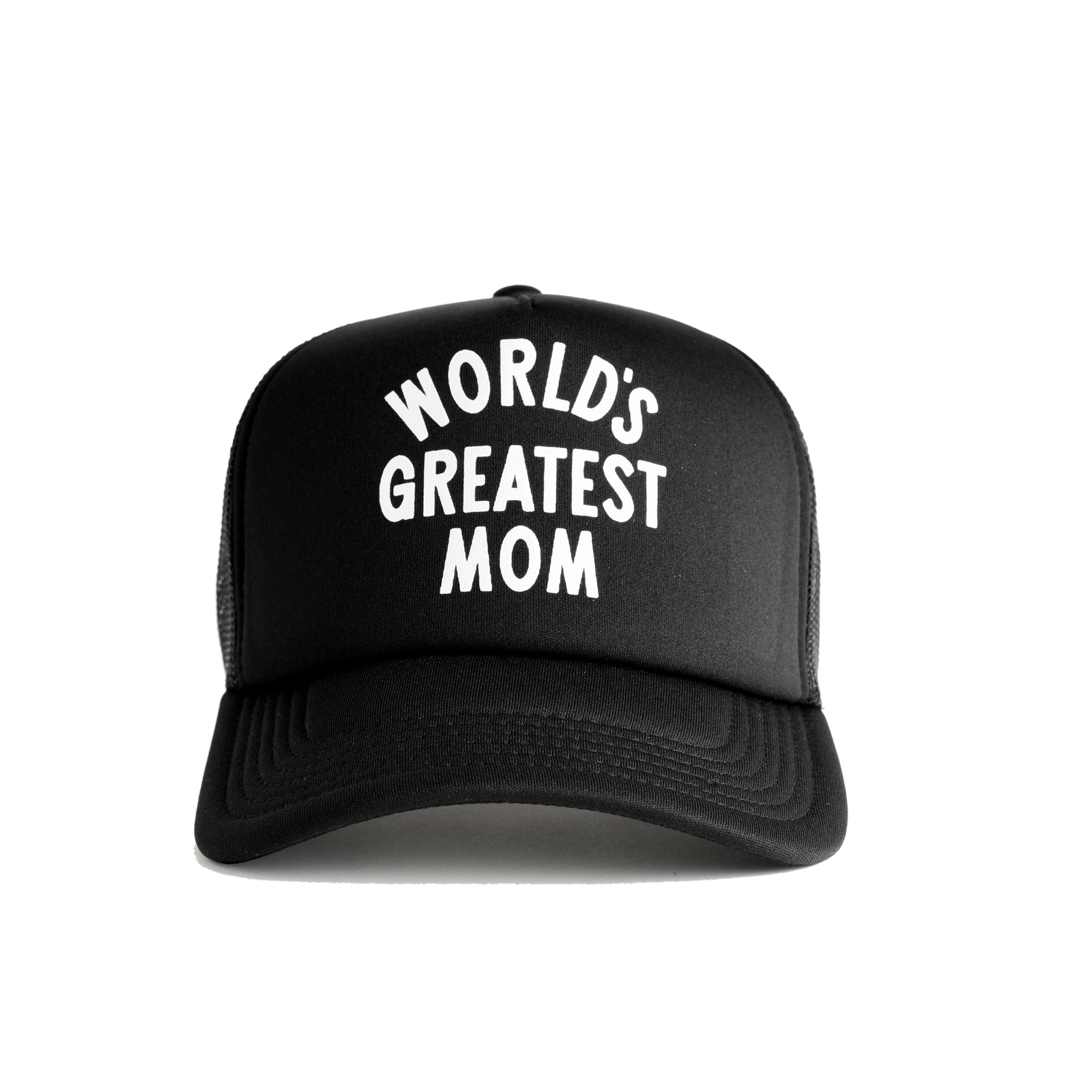 World's Greatest Mom Recycled Trucker Hat - black