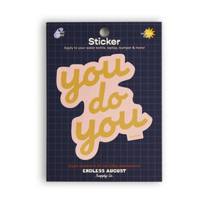 You Do You Large Sticker - Yellow