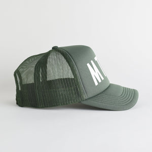 MTNS Recycled Trucker Hat - cypress green