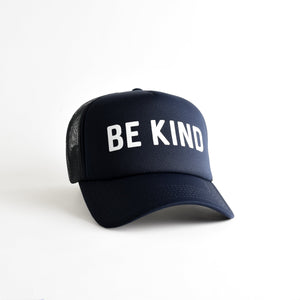 Be Kind Recycled Trucker Hat - navy