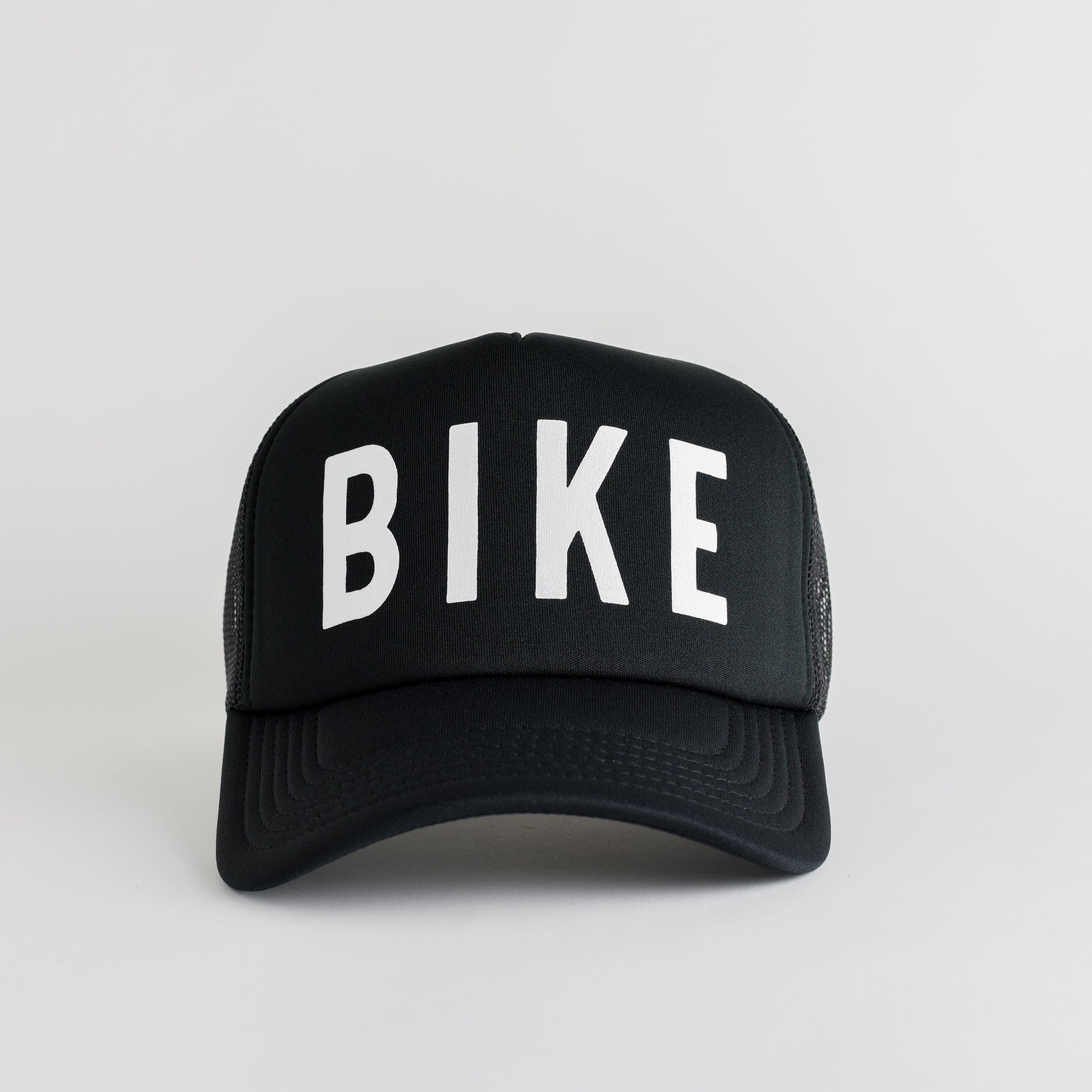 Bike Recycled Trucker Hat - black