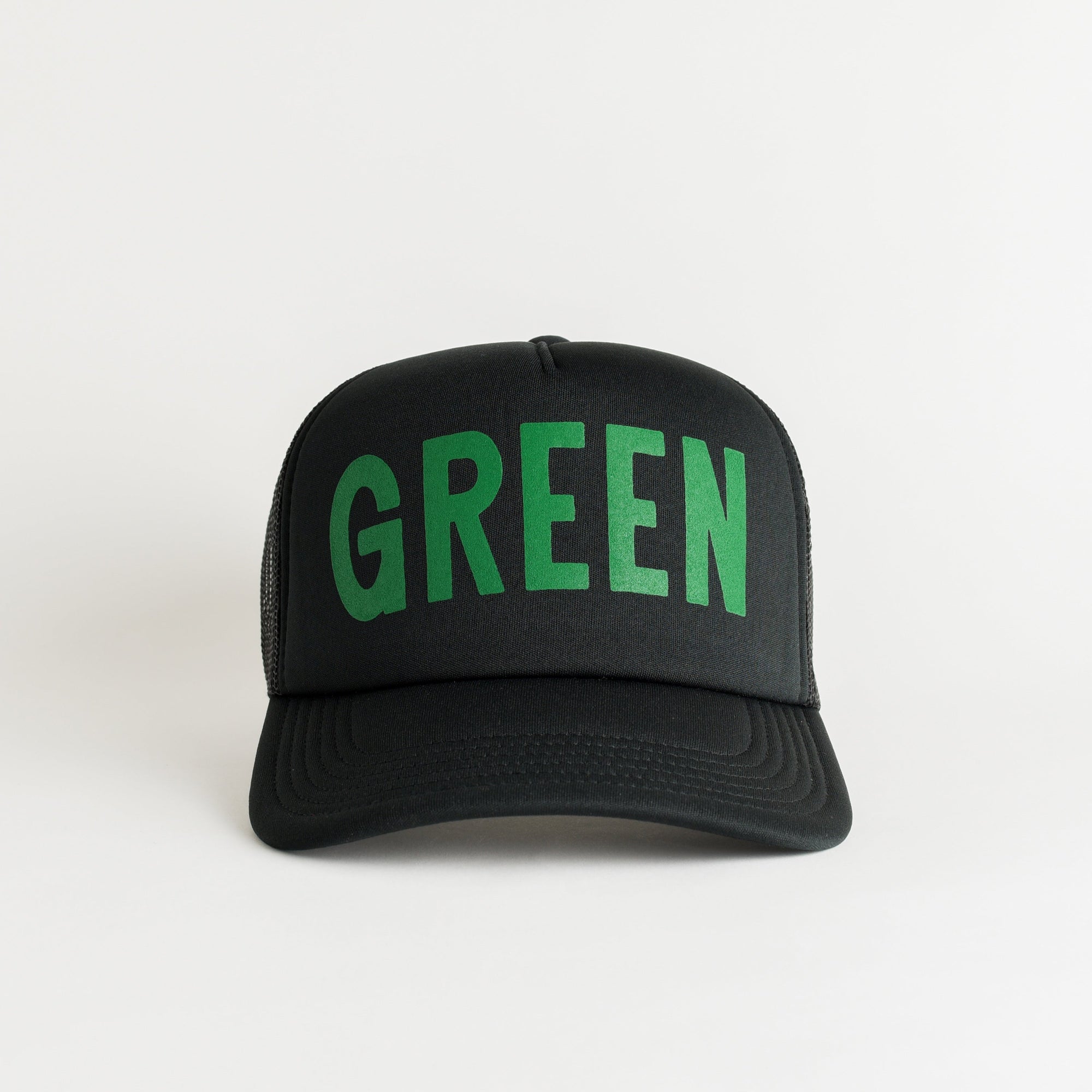 St. Patrick's Day Green Recycled Trucker Hat - black