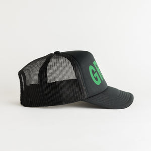 St. Patrick's Day Green Recycled Trucker Hat - black