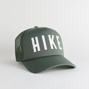 Hike Recycled Trucker Hat - cypress green