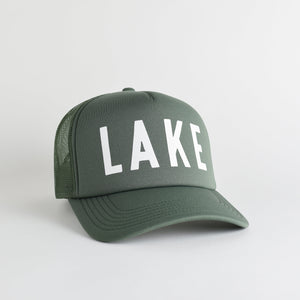 Lake Recycled Trucker Hat - cypress green