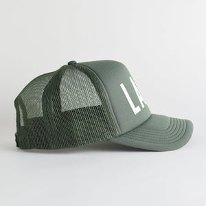 Lake Recycled Trucker Hat - cypress green