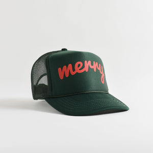 Merry Trucker Hat - green