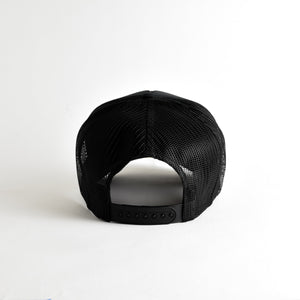 Mountain Time Recycled Trucker Hat - black