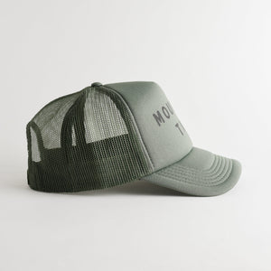 Mountain Time Recycled Trucker Hat - cypress