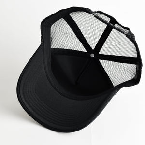 Ski Day Recycled Trucker Hat - black