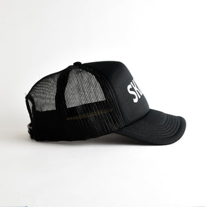 Ski Day Recycled Trucker Hat - black