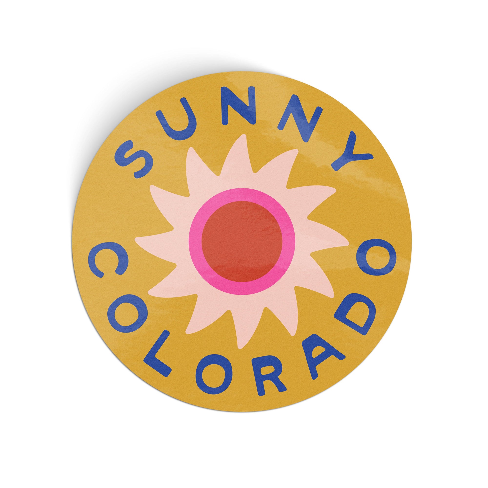 Sunny Colorado Glossy Vinyl Sticker