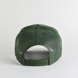 Take A Hike Recycled Trucker Hat - cypress green